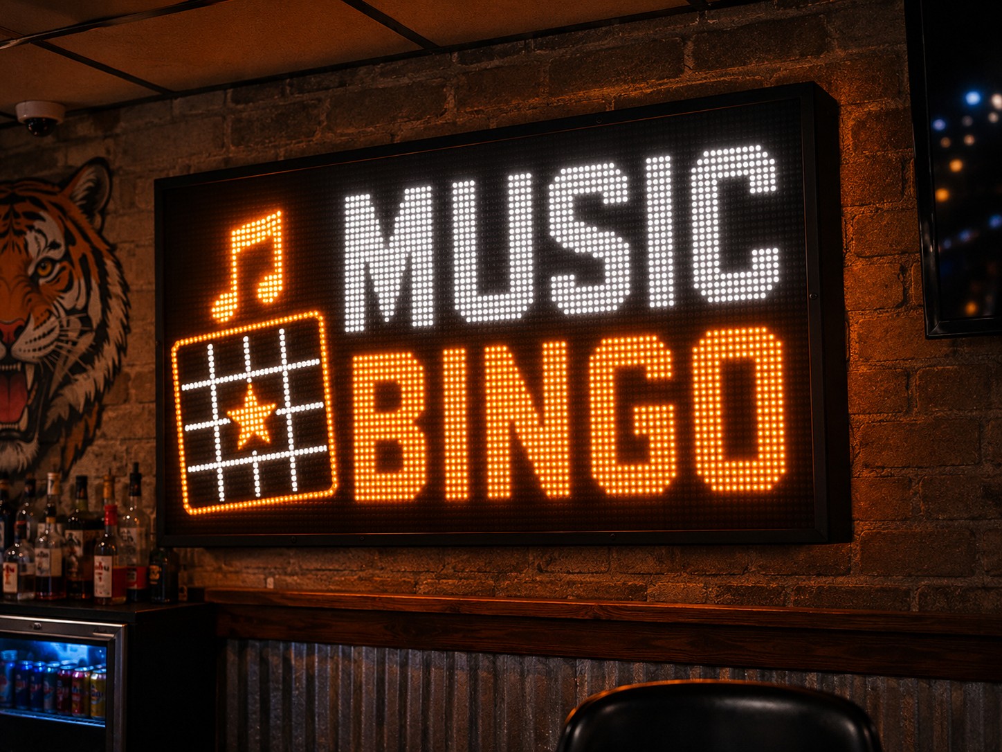 Music Bingo LED sign
