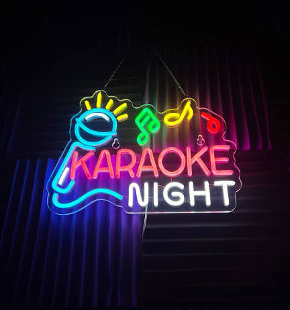 Karaoke Night neon sign